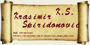 Krasimir Spiridonović vizit kartica